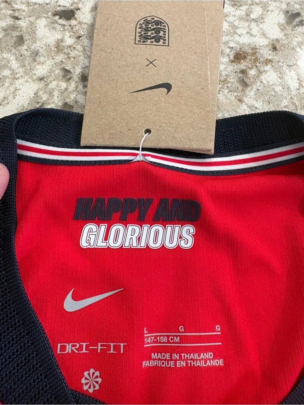 Nike Kids England Red Soccer Jersey